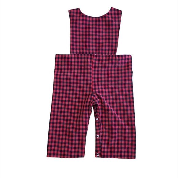 Smocked Mama Smocked Overalls Size 12M - Picture 2 of 3